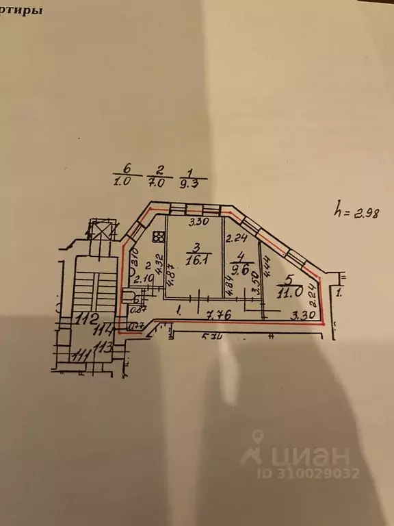 3-к кв. Санкт-Петербург Боровая ул., 26-28 (54.0 м) - Фото 0