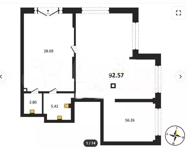 Продажа помещения свободного назначения 92 м2 - Фото 0