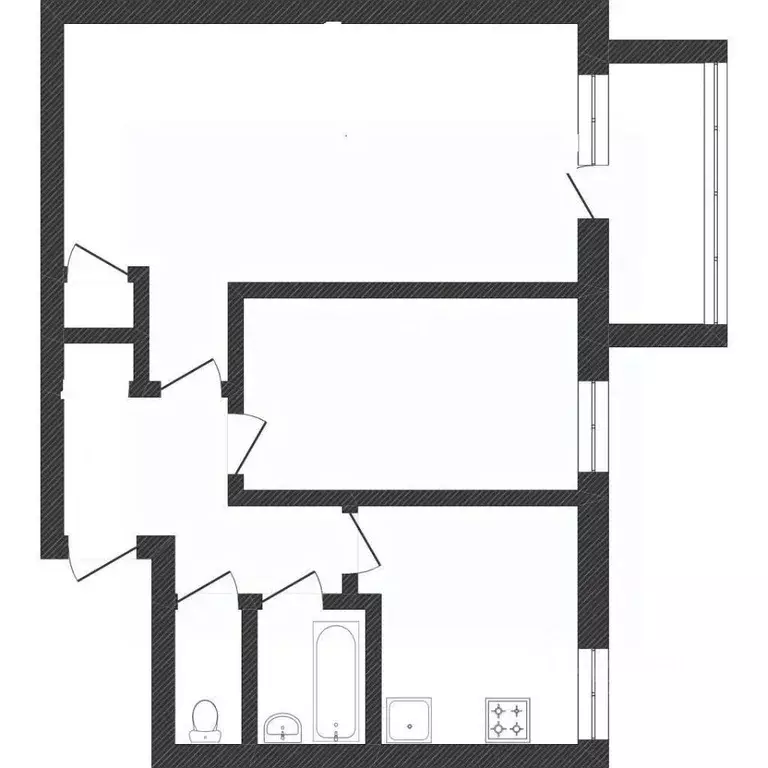 2-к кв. Коми, Сыктывкар просп. Бумажников, 23 (47.5 м) - Фото 1