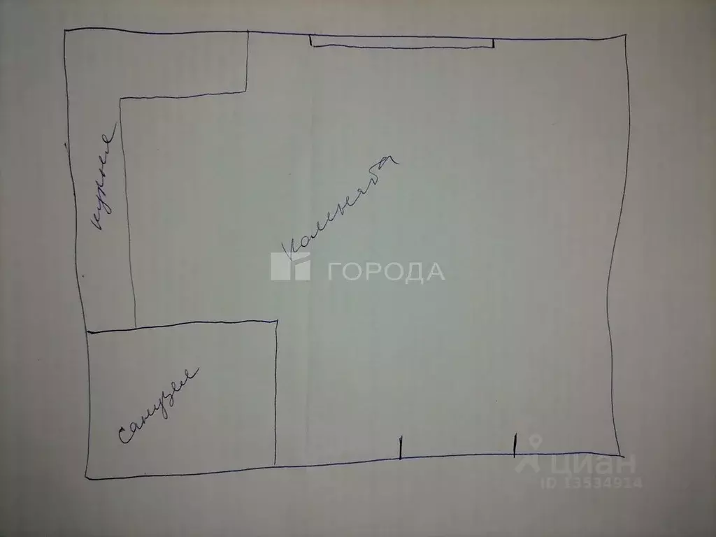 Студия Алтайский край, Барнаул ул. 40 лет Октября, 34А (18.5 м) - Фото 2