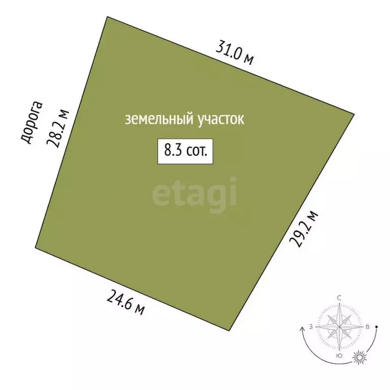 Участок в Тюменская область, Тюменский муниципальный округ, д. ... - Фото 2