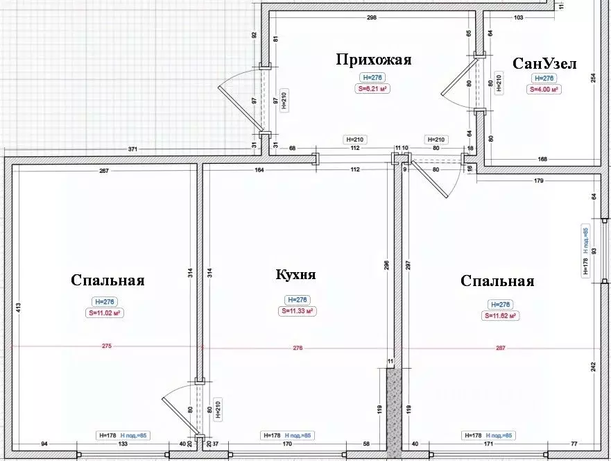 2-к кв. Пензенская область, Пенза ул. Измайлова, 38к1 (44.19 м) - Фото 1