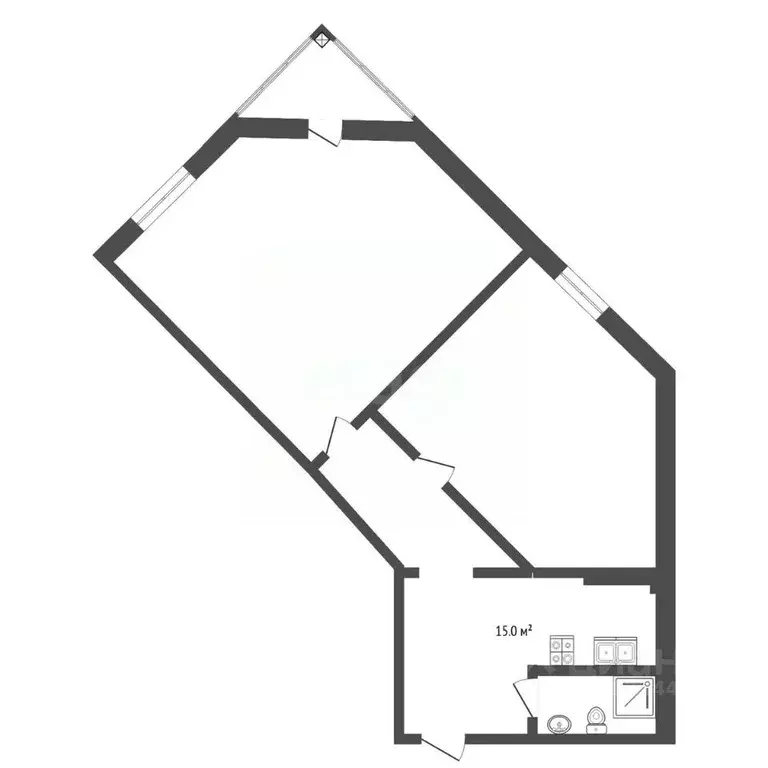 2-к кв. Тюменская область, Тюмень Миусская ул., 8 (71.7 м) - Фото 2