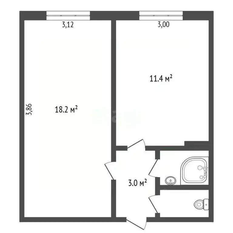 1-к кв. Амурская область, Благовещенск ул. Мухина, 16 (35.4 м) - Фото 1