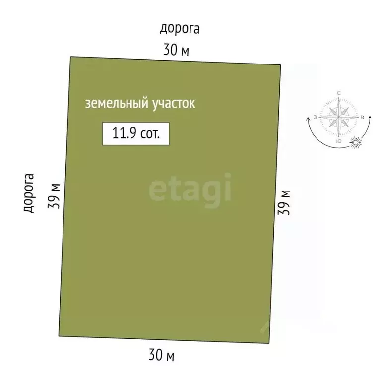 Участок в Хабаровский край, Хабаровский район, с. Корсаково-1  (11.9 ... - Фото 2