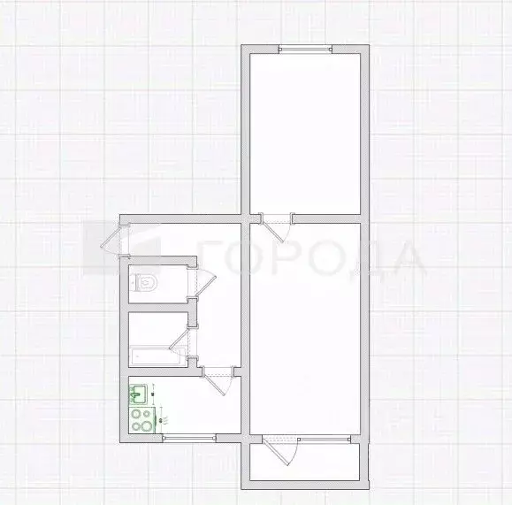 2-к кв. Алтайский край, Барнаул ул. Георгиева, 22 (44.0 м) - Фото 2