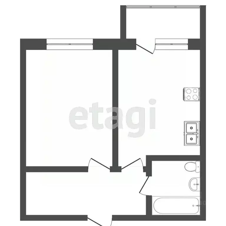 1-к кв. Тюменская область, Тюмень ул. Тальниковая, 3 (36.6 м) - Фото 2