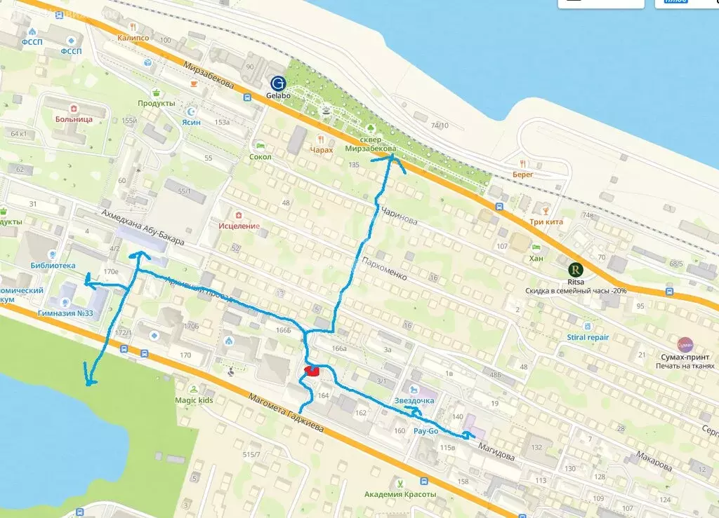 2-комнатная квартира: Махачкала, улица Магомета Гаджиева, 168В (50.5 ... - Фото 1