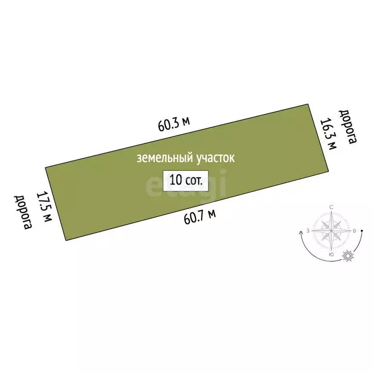 Участок в село Русский Акташ, Семейная улица (10 м) - Фото 1