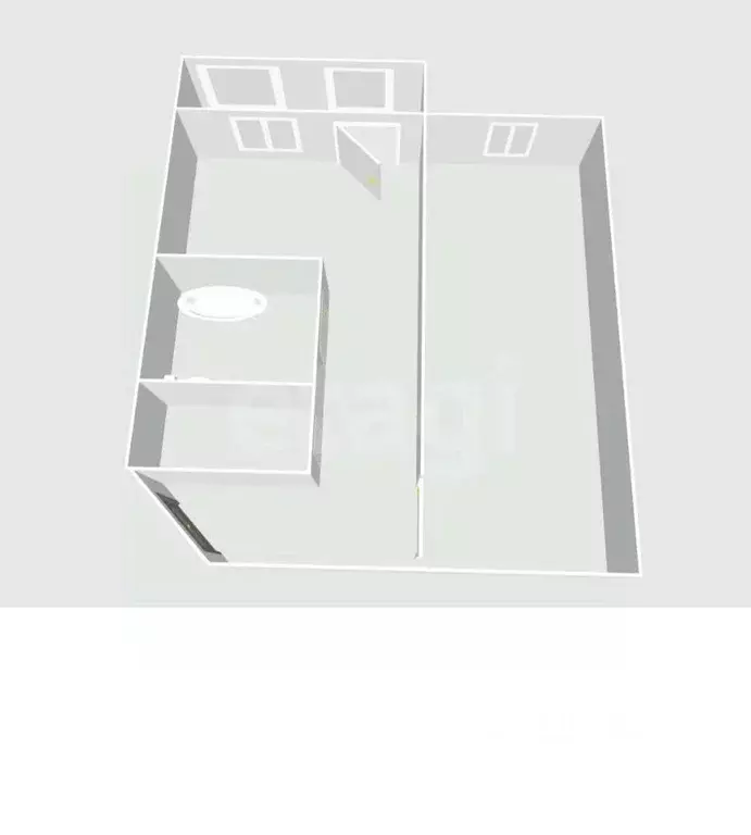 1-к кв. Сахалинская область, Южно-Сахалинск Больничная ул., 2/6 (39.8 ... - Фото 2