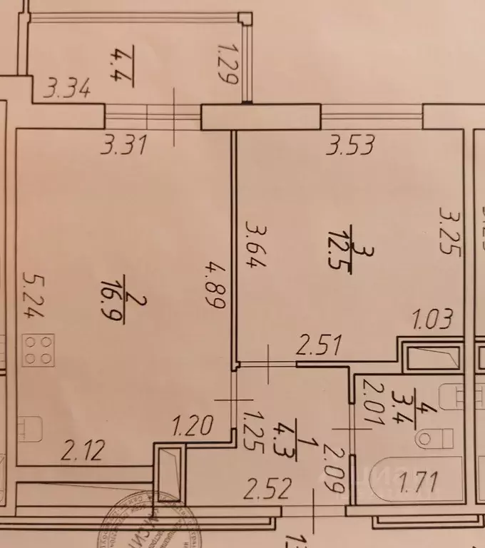 1-к кв. Санкт-Петербург просп. Авиаконструкторов, 61 (37.1 м) - Фото 1