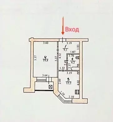 1-к кв. Орловская область, Орел Комсомольская ул., 322А (44.9 м) - Фото 1