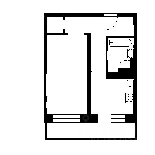 1-к кв. Крым, Симферополь ул. Бела Куна, 9 (35.0 м) - Фото 1