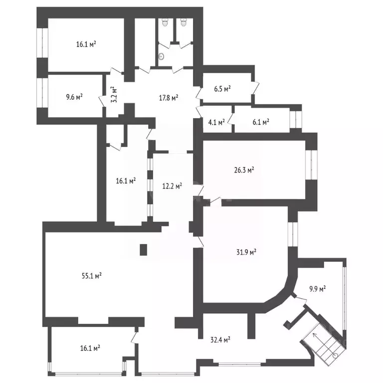 Торговая площадь в Тюменская область, Тюмень ул. Герцена, 86А (275 м) - Фото 2