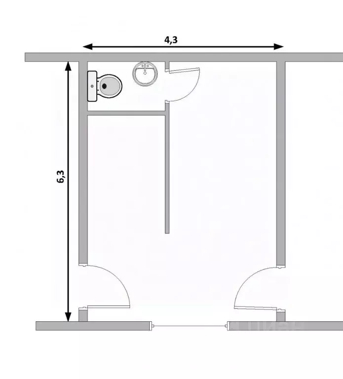 Помещение свободного назначения в Московская область, Балашиха просп. ... - Фото 2