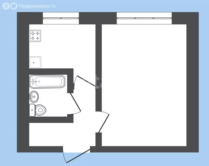 1-комнатная квартира: Воронеж, Ольховый переулок, 13 (21 м) - Фото 1