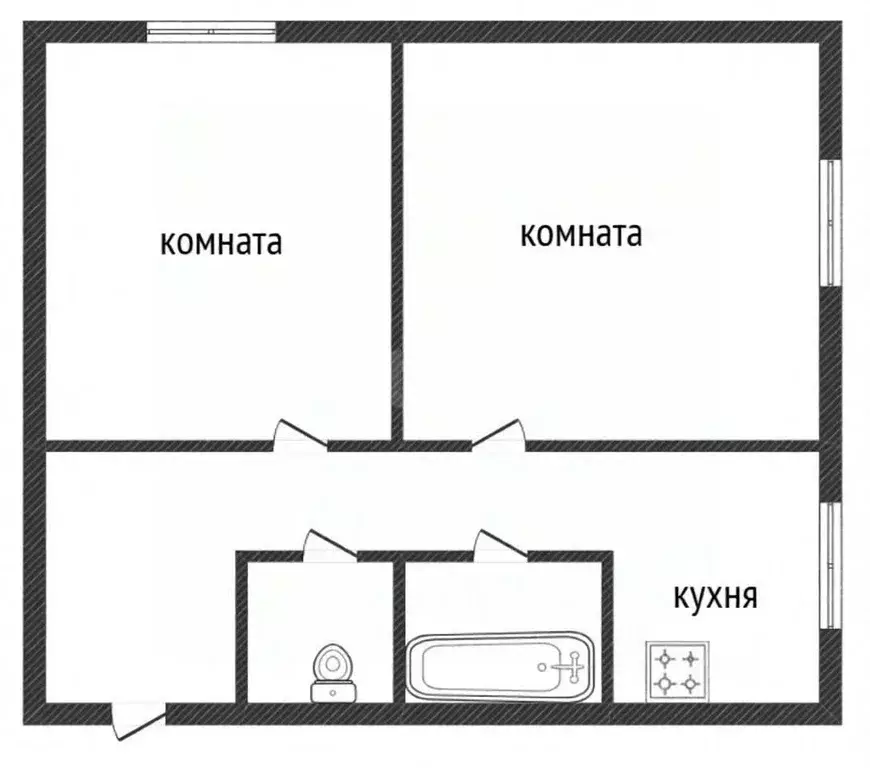 2-к кв. Ярославская область, Ярославль ул. Чкалова, 78 (43.0 м) - Фото 2