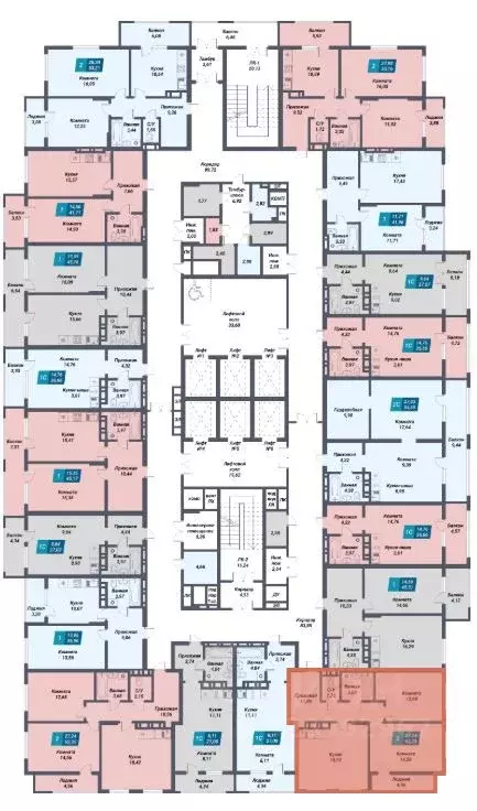 2-к кв. Новосибирская область, Новосибирск Закаменский мкр, 21 (62.25 ... - Фото 2
