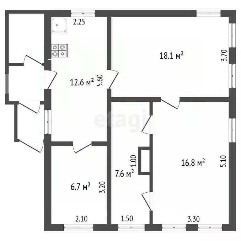 Дом в Мордовия, Саранск ул. Салтыкова-Щедрина, 14 (62 м) - Фото 2