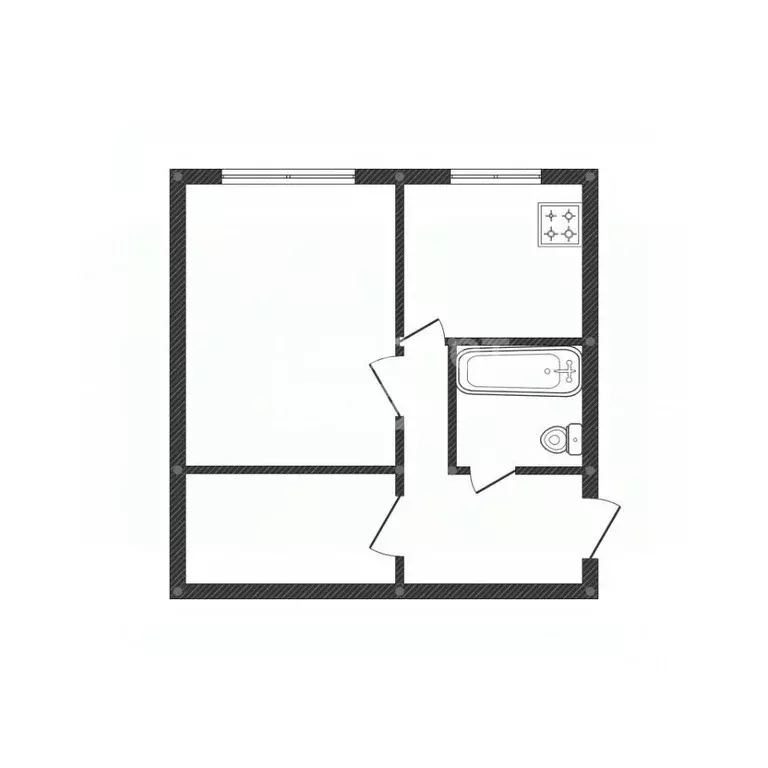 1-к кв. Липецкая область, Липецк просп. Победы, 92А (30.0 м) - Фото 2