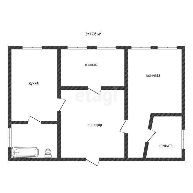 Дом в Бакал, улица Ракшина (77.6 м) - Фото 1