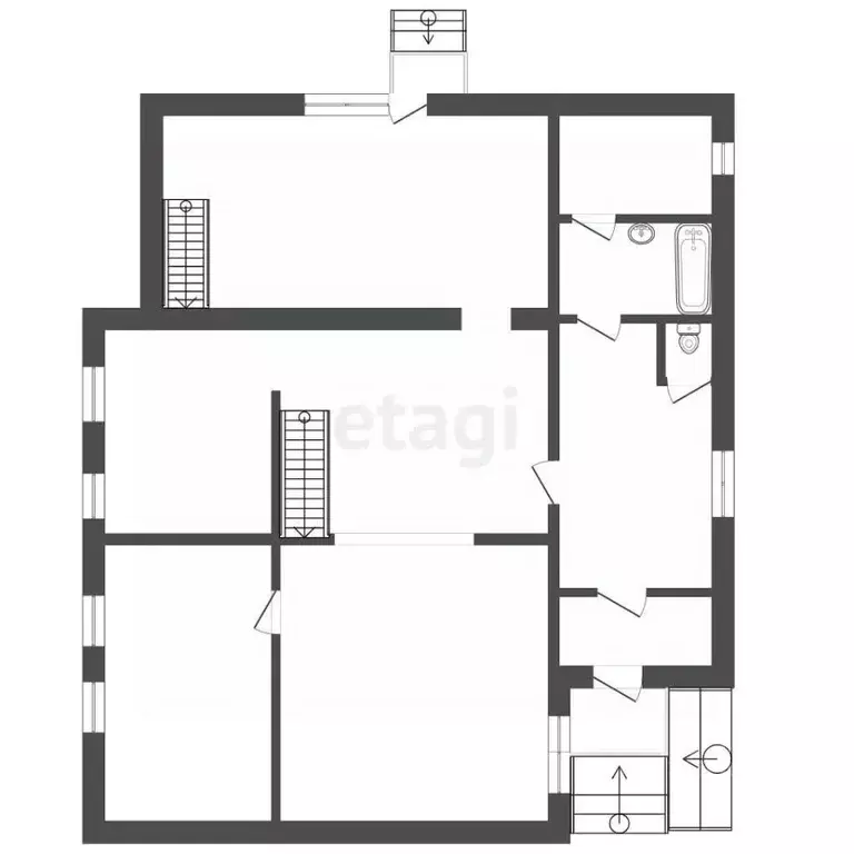 Дом в Костромская область, Красное-на-Волге пгт ул. Советская, 15 (123 ... - Фото 1