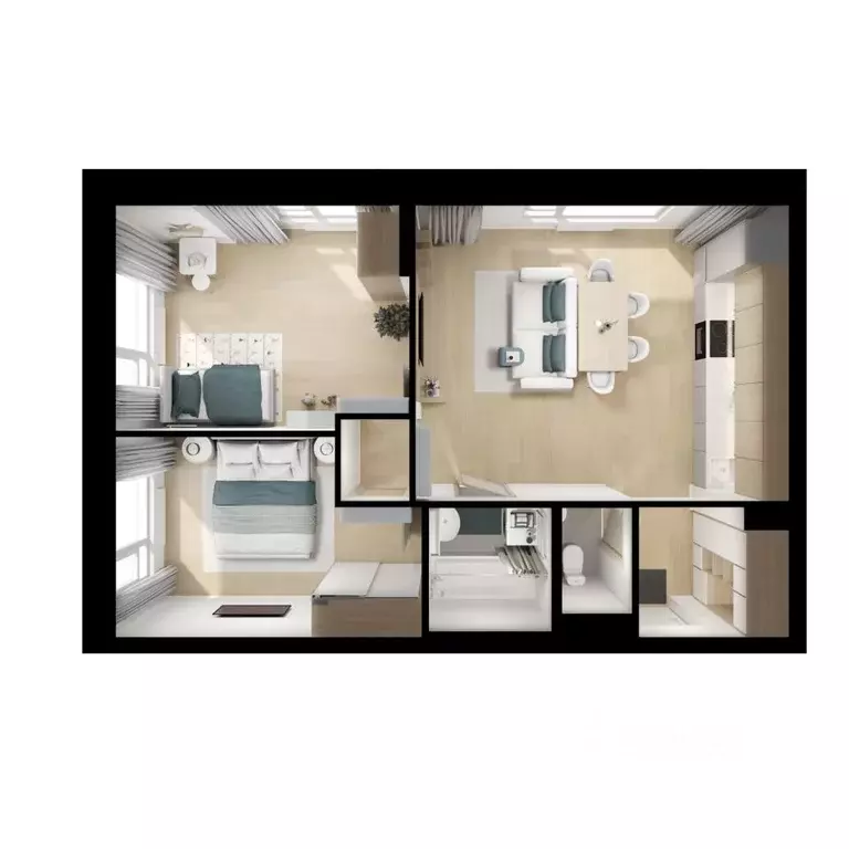 2-к кв. Московская область, Котельники Парковый мкр, Белая Дача Парк ... - Фото 2