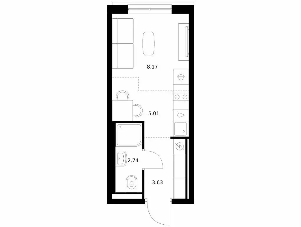 Квартира-студия: Улан-Удэ, Советская улица, 6/2 (19.55 м) - Фото 1