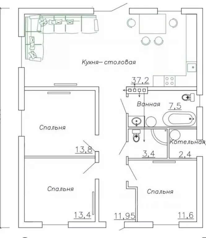 Дом в Краснодарский край, Краснодар пос. Российский, ул. Подорожная, 2 ... - Фото 0