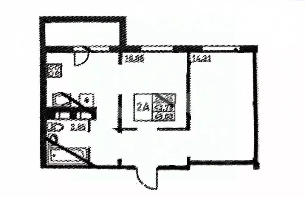 2-к кв. Татарстан, Казань ул. Натана Рахлина, 13к2 (46.0 м) - Фото 1