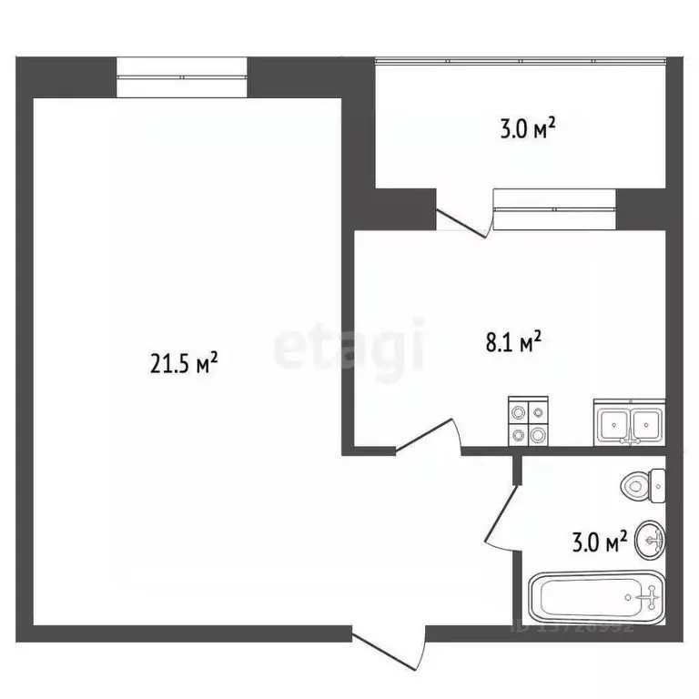 1-к кв. Саратовская область, Саратов Миллеровская ул., 13 (33.6 м) - Фото 2