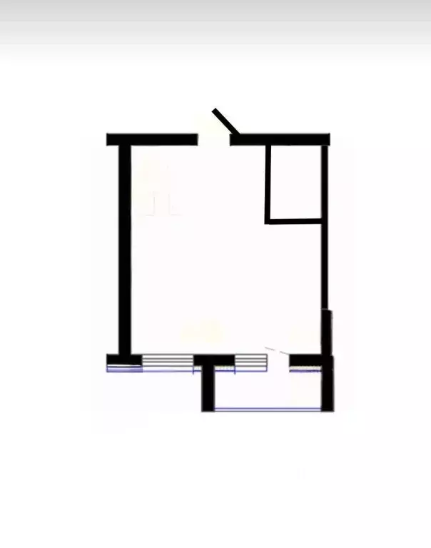 Студия Алтайский край, Бийск Ударная ул., 6/1 (41.5 м) - Фото 2