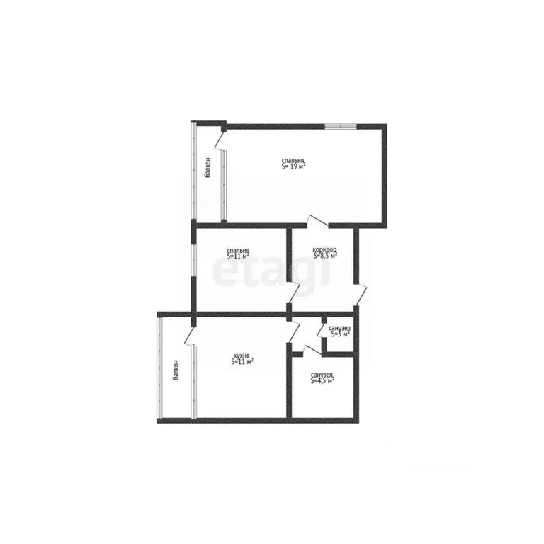 2-к кв. Краснодарский край, Новороссийск ул. Матвейкина, 4 (57.0 м) - Фото 1
