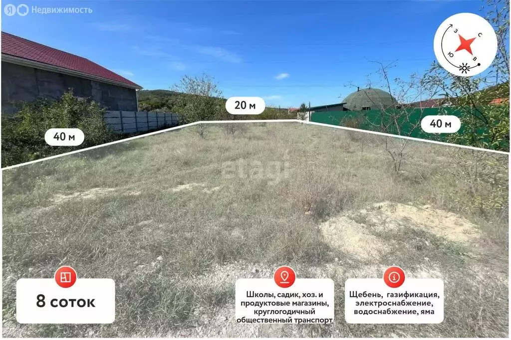 Участок в Симферопольский район, Добровское сельское поселение, село ... - Фото 2