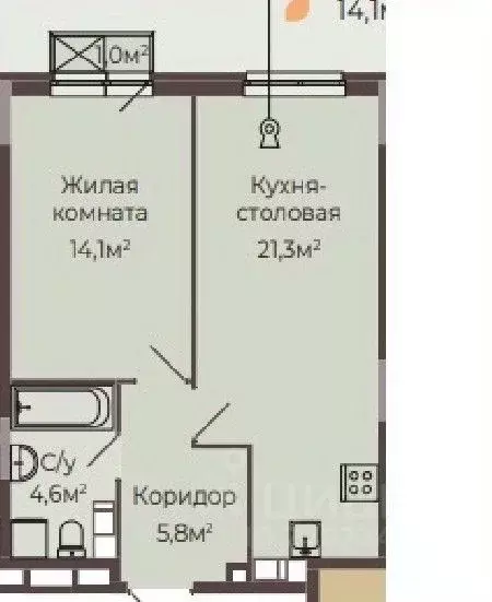 1-к кв. Нижегородская область, Нижний Новгород Соцгород жилрайон, 1-й ... - Фото 0