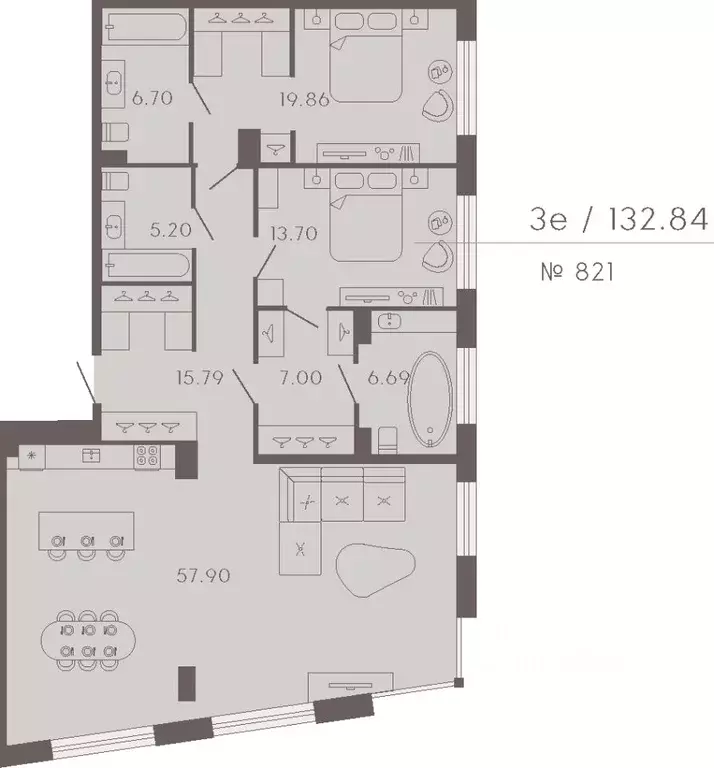 2-к кв. Санкт-Петербург Ремесленная ул., 17литЗ (132.84 м) - Фото 0