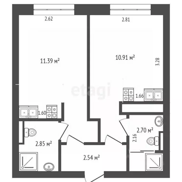 2-к кв. Москва Березовая аллея, 19к2 (32.0 м) - Фото 1