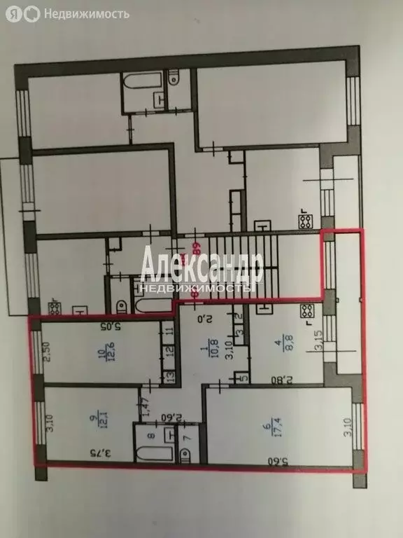 3-комнатная квартира: Сясьстрой, Петрозаводская улица, 31 (70 м) - Фото 1