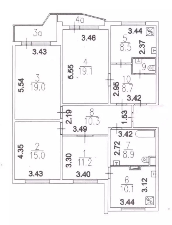 5-к кв. Москва Сельскохозяйственная ул., 18К4 (112.0 м) - Фото 1
