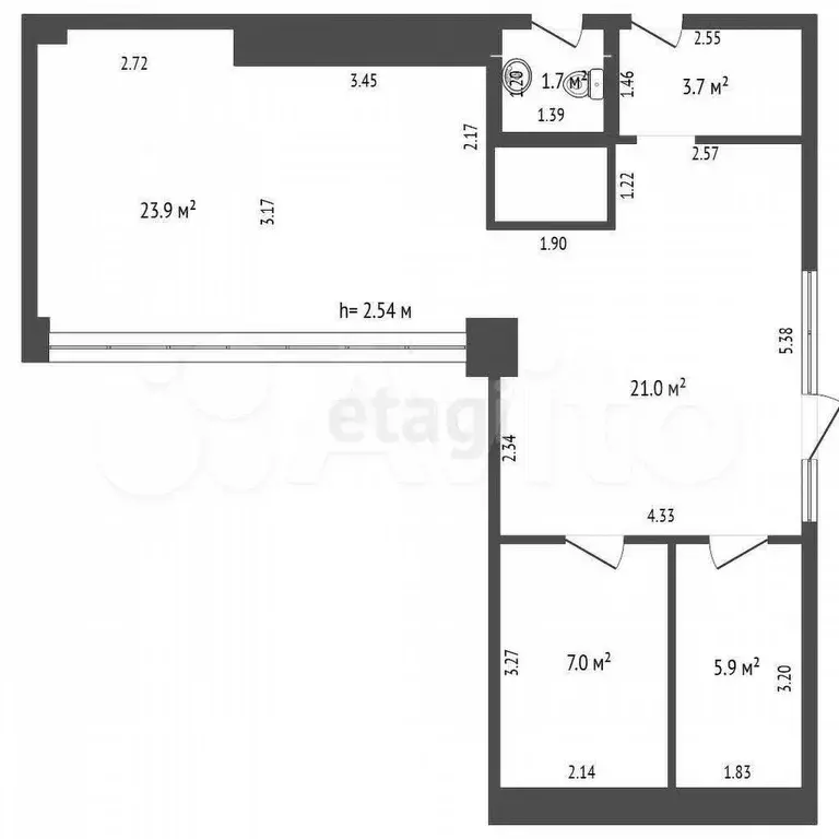 Продам помещение свободного назначения, 63.2 м - Фото 0