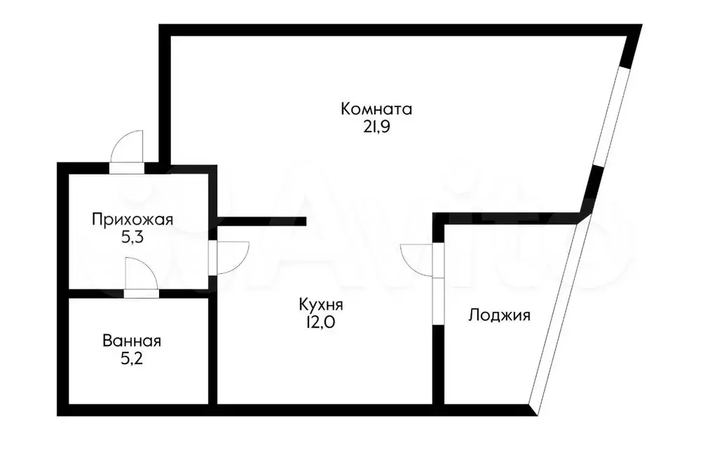 1-к. квартира, 48 м, 2/24 эт. - Фото 0