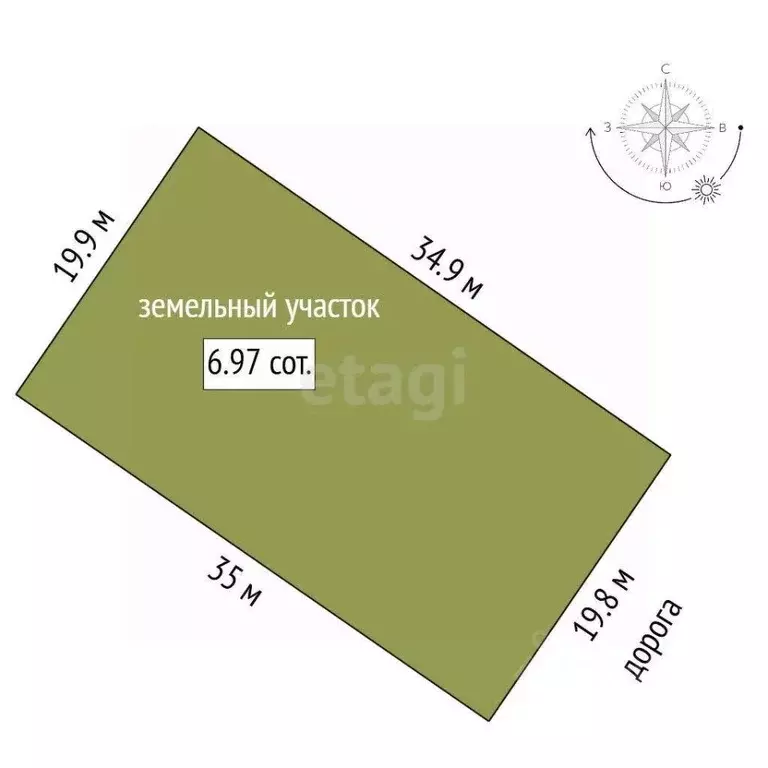 Участок в Костромская область, Кострома проезд Волгореченский (6.97 ... - Фото 0