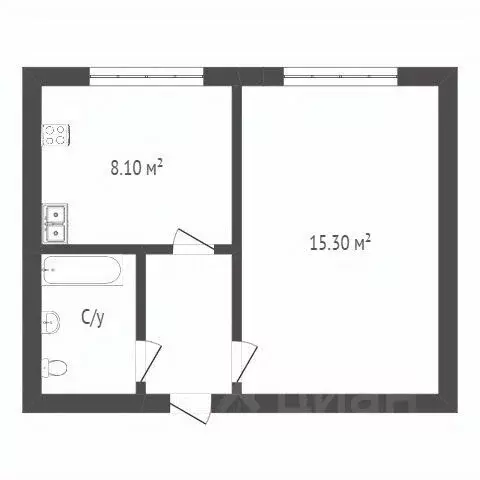 1-к кв. Ханты-Мансийский АО, Сургут ул. Пушкина, 8/1 (35.0 м) - Фото 1