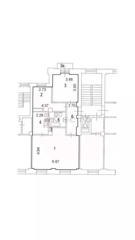 3-к кв. Москва Фрунзенская наб., 24 (82.6 м) - Фото 1