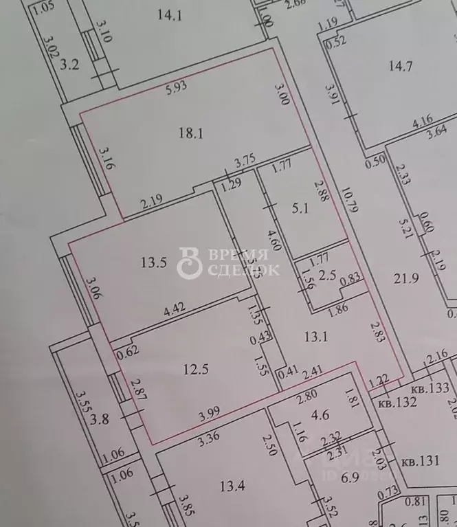 2-к кв. Владимирская область, Владимир ул. Всесвятская, 12 (64.8 м) - Фото 1