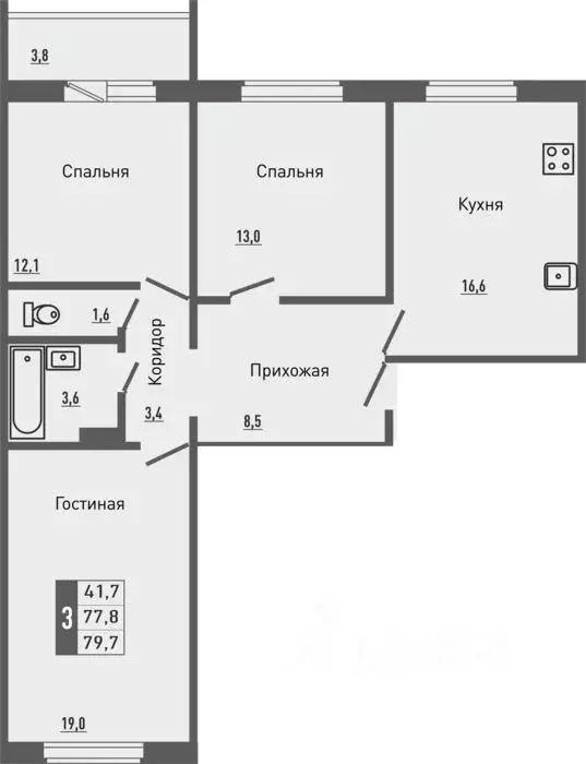 3-к кв. Орловская область, Орловский район, д. Жилина, Болховский мкр ... - Фото 1