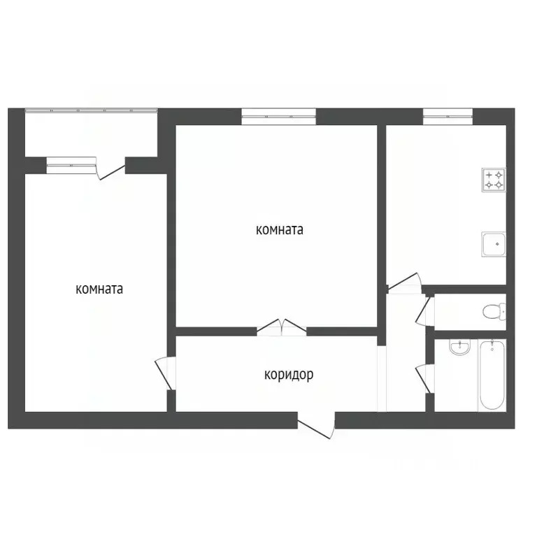 2-к кв. Москва Тихорецкий бул., 14К2 (52.7 м) - Фото 2