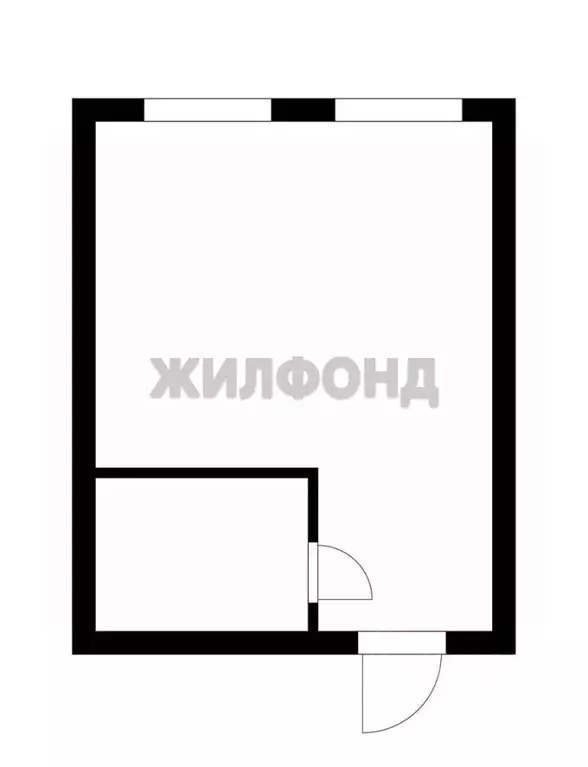 1-к кв. Новосибирская область, Новосибирск Тополевая ул., с5 (25.0 м) - Фото 2