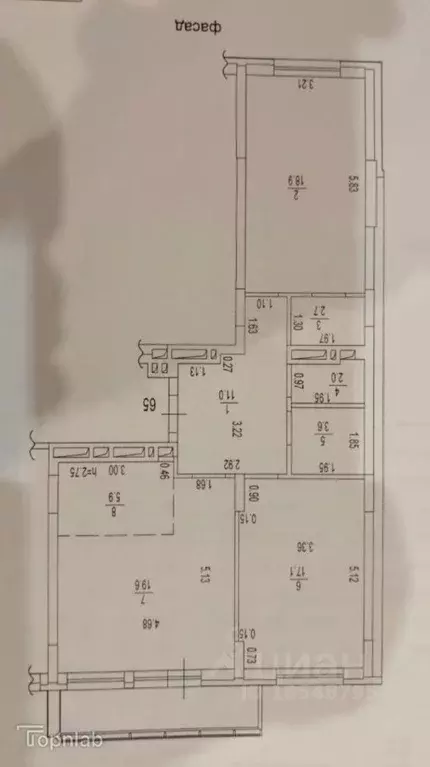 3-к кв. Алтайский край, Барнаул Пролетарская ул., 150 (80.8 м) - Фото 2