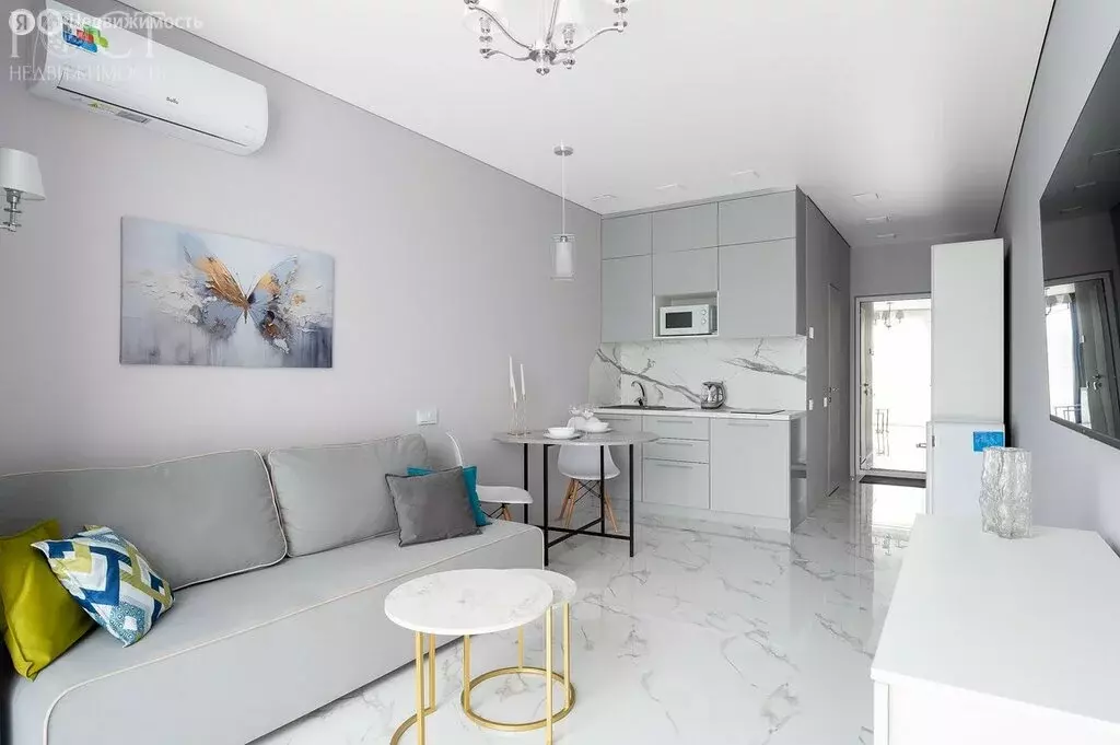 Квартира-студия: Сочи, микрорайон Бытха, Ясногорская улица, 16/6к3 ... - Фото 2